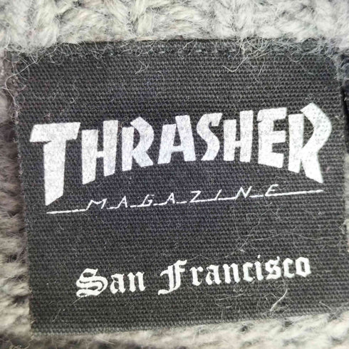 スラッシャー THRASHER マガジンロゴ ウールアクリル クルーネックニット メンズ import:L
