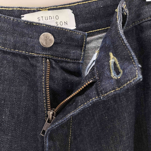スタジオニコルソン STUDIO NICHOLSON PYAD SELVEDGE DENIM INDIGO メンズ JPN:S
