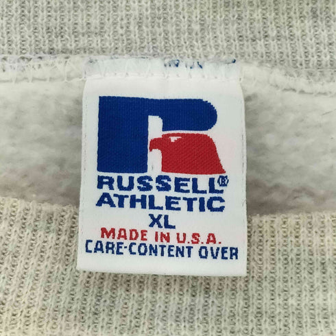 ラッセルアスレチック RUSSELL ATHLETIC 90S MADE IN USA Vガゼット フロントラバークルーネックスウェット メンズ import:XL