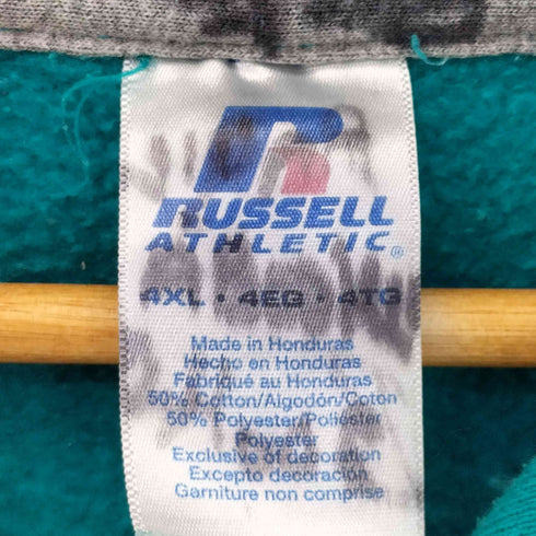 ラッセルアスレチック RUSSELL ATHLETIC 00S Vガゼット 無地プルオーバーパーカー メンズ 4XL