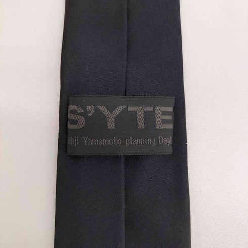 サイトバイヨウジヤマモト syte by Yohji Yamamoto Black is modest シルク ネクタイ メンズ