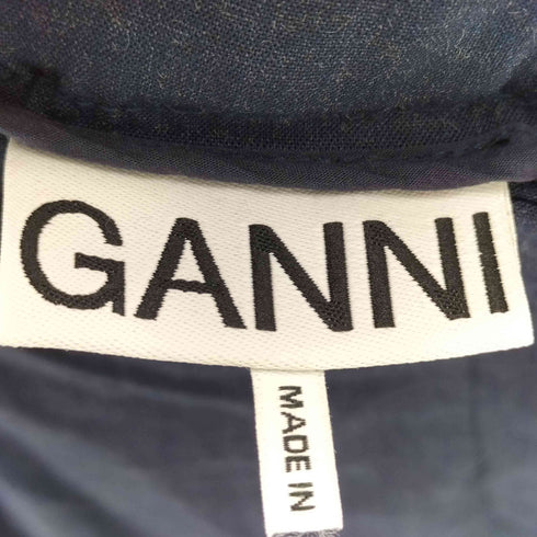 ガニー Ganni 裾ダブル ワイドストレートスラックス バギー メンズ