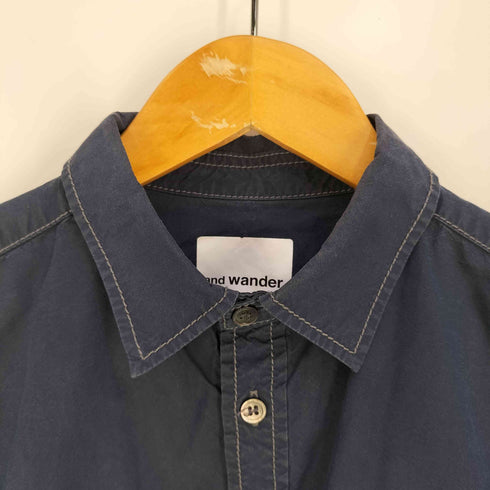 アンドワンダー and wander CORDURA typewriter long sleeve shirt コーデュラタイプライターロングスリーブシャツ メンズ JPN:3