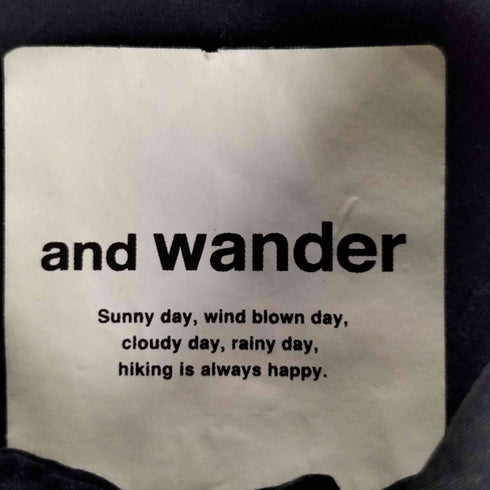 アンドワンダー and wander CORDURA typewriter long sleeve shirt コーデュラタイプライターロングスリーブシャツ メンズ JPN:3