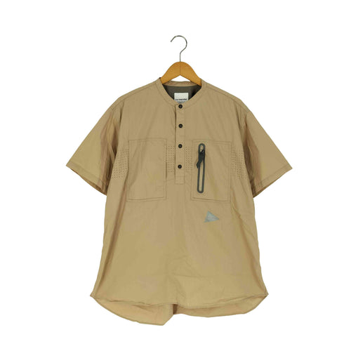 アンドワンダー and wander Laser Hole Over Shirt レーザーホール オーバーシャツ メンズ JPN:4