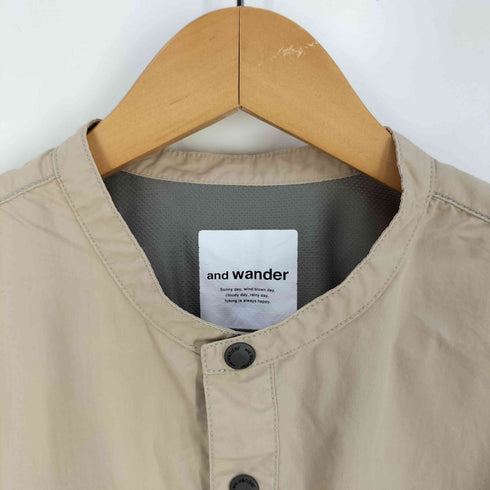 アンドワンダー and wander Laser Hole Over Shirt レーザーホール オーバーシャツ メンズ JPN:4