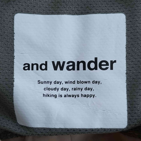 アンドワンダー and wander Laser Hole Over Shirt レーザーホール オーバーシャツ メンズ JPN:4