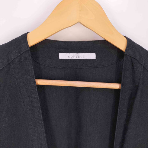 ネストローブコンフェクト nest Robe CONFECT リネン ノーカラージャケット カーディガン メンズ JPN:4