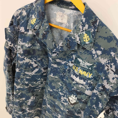 ユーエスネイビー U.S.NAVY デジカモ ミリタリーシャツ メンズ