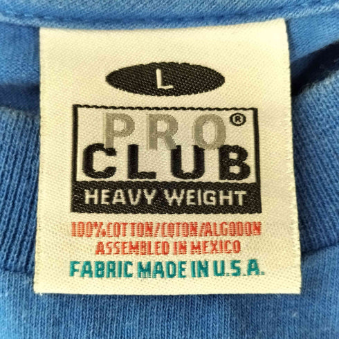 プロクラブ PRO CLUB HEAVY WEIGHT プリント クルーネック Tシャツ メンズ import:L