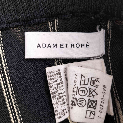アダムエロペ Adam et Rope ストライプフレアニットスカート レディース FREE