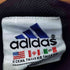 アディダス adidas 山型タグ ロゴ刺繍 裏地メッシュ ハーフジップ アノラックパーカー メンズ