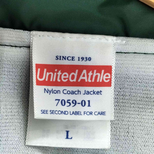 ユナイテッドアスレ UNITED ATHLE 奇々怪々 豹紋蜥蜴擬 プリント コーチジャケット メンズ JPN:L