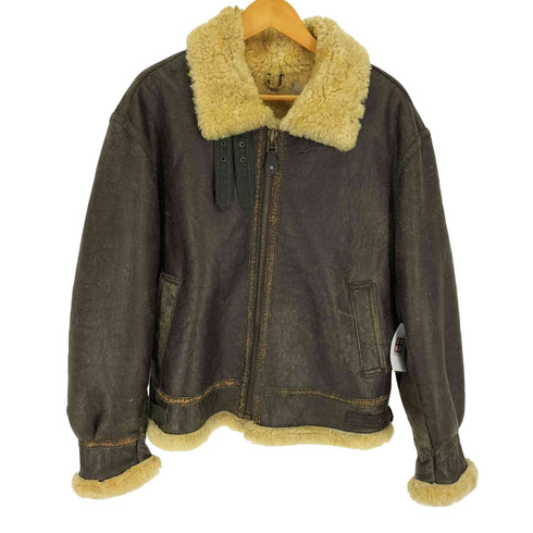 90S 韓国製 U.S ARMY STYLE TYPE B-3 ムートン フライトジャケット メンズ import:L