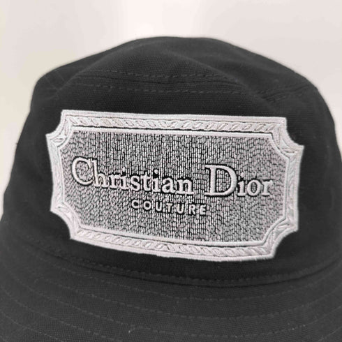 ディオール Dior ロゴ刺繍コットンバケットハット 裏地モノグラム シグネチャー メンズ M