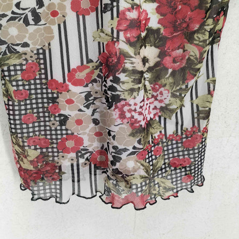 ELLY MADE IN ITALY 花柄 ナイロンレーストップ import レディース