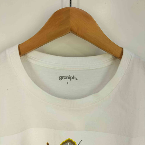 グラニフ graniph ソルファ プリント Tシャツ メンズ JPN:L