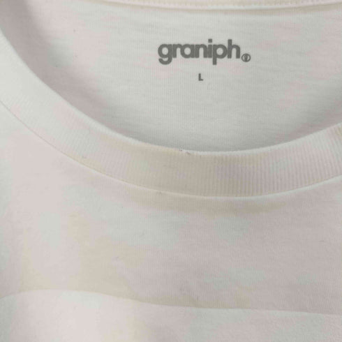 グラニフ graniph ソルファ プリント Tシャツ メンズ JPN:L