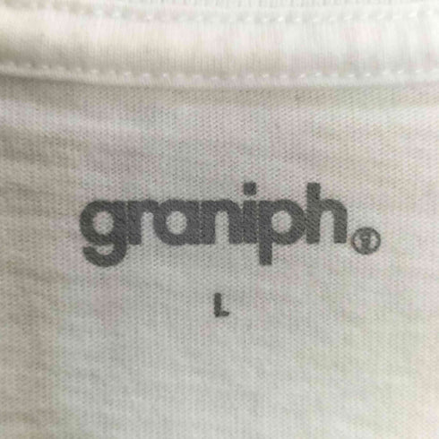 グラニフ graniph ソルファ プリント Tシャツ メンズ JPN:L