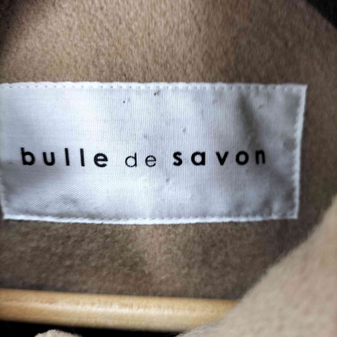 ビュルデサボン bulle de savon ウール100 スタンドカラー 比翼 コート レディース FREE