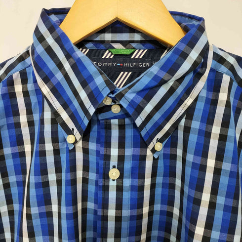 トミーヒルフィガー TOMMY HILFIGER 刺繍ロゴ ロングスリーブ ボタンダウンシャツ メンズ import:L