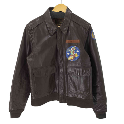 R.K. MORGAN 60s A-2 ホースレザーフライトジャケット ホースレザー 五角形ジップ TALON メンズ JPN:44