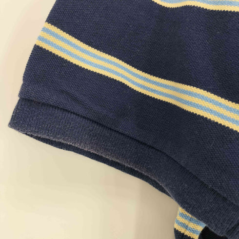 ブルックスブラザーズ BROOKS BROTHERS GOLDEN FLEECE ロゴ刺繍 ボーダー S/S ポロシャツ メンズ import:L