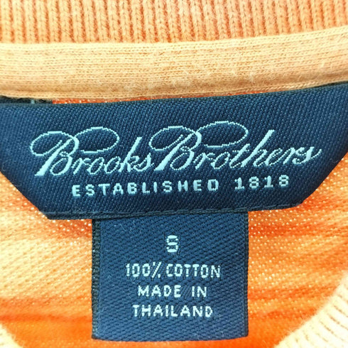 ブルックスブラザーズ BROOKS BROTHERS ロゴ刺繍 ボーダー S/S ポロシャツ メンズ import:S
