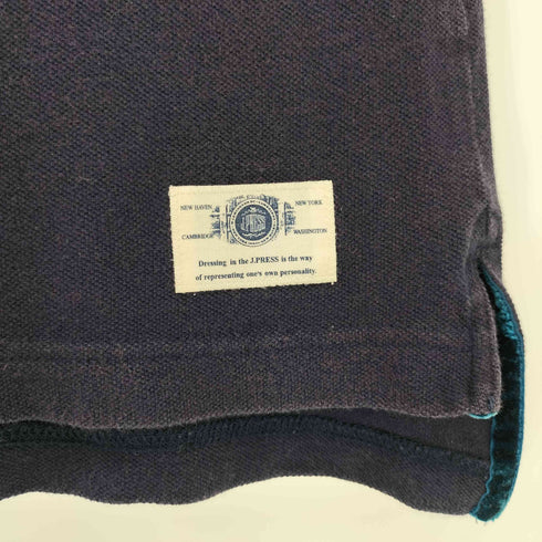 ジェイプレス J.PRESS 星条旗ワッペン ブルドッグ刺繍 S/S ポロシャツ メンズ import:L
