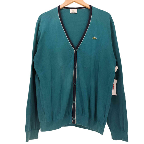 ラコステ LACOSTE ワニロゴワッペン コットンニット カーディガン メンズ 4