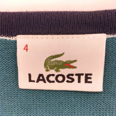 ラコステ LACOSTE ワニロゴワッペン コットンニット カーディガン メンズ 4