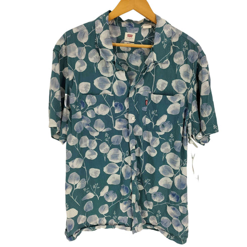 リーバイス Levis RELAXED 花柄 総柄 開襟 オープンカラー コットン レーヨン アロハシャツ メンズ import:L