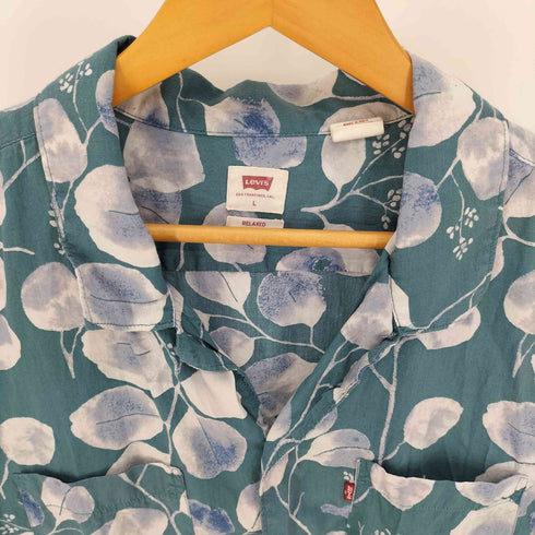 リーバイス Levis RELAXED 花柄 総柄 開襟 オープンカラー コットン レーヨン アロハシャツ メンズ import:L