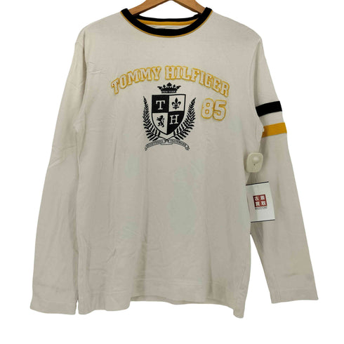 トミーヒルフィガー TOMMY HILFIGER ロゴワッペン フロントプリント L/S Tシャツ メンズ import:M