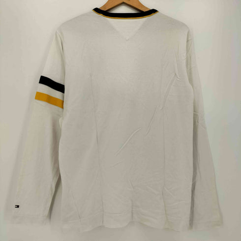 トミーヒルフィガー TOMMY HILFIGER ロゴワッペン フロントプリント L/S Tシャツ メンズ import:M