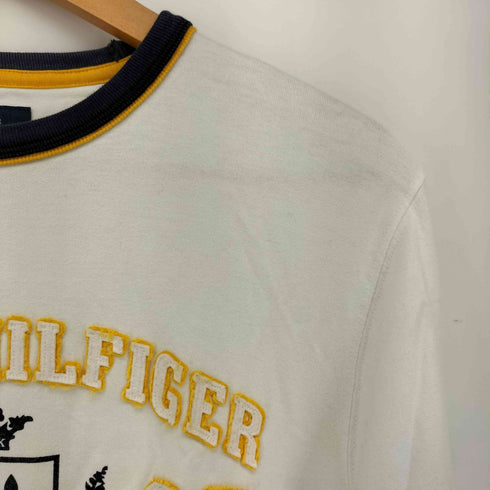 トミーヒルフィガー TOMMY HILFIGER ロゴワッペン フロントプリント L/S Tシャツ メンズ import:M