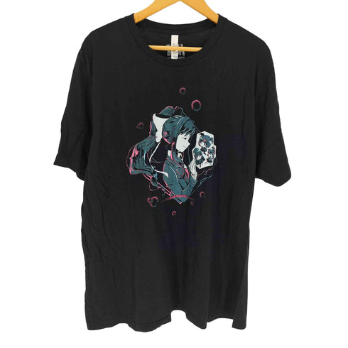 Doki Doki JUST MONIKA モニカ キャラクター プリント クルーネック Tシャツ アニメ Tシャツ メンズ 3XL
