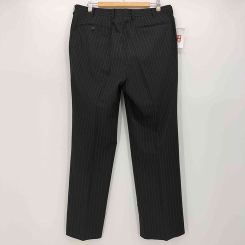 ダックス DAKS ストライプ ウール シルク混 2B テーラード ジャケット 2タック スラックス パンツ セットアップ メンズ