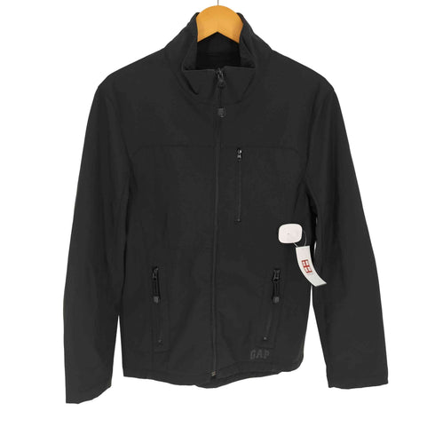 ギャップ Gap 同色 ロゴ プリント 裏地フリース スタンドネック テック ジャケット メンズ import:S
