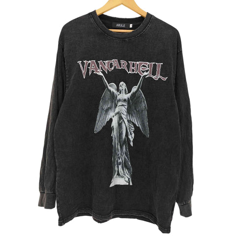 アリュール ARULE VANCARHELL エンジェルプリント ビンテージ加工 オーバーサイズ L/S Tシャツ メンズ JPN:M