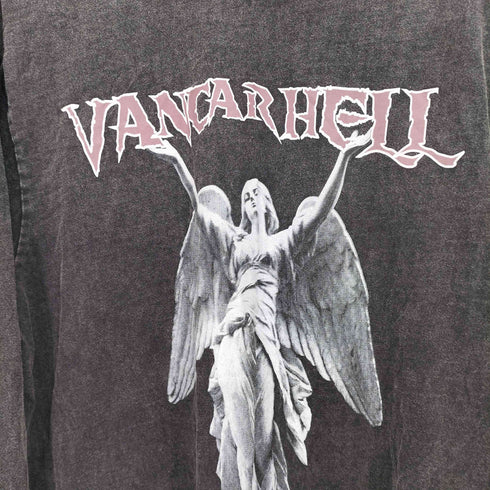 アリュール ARULE VANCARHELL エンジェルプリント ビンテージ加工 オーバーサイズ L/S Tシャツ メンズ JPN:M