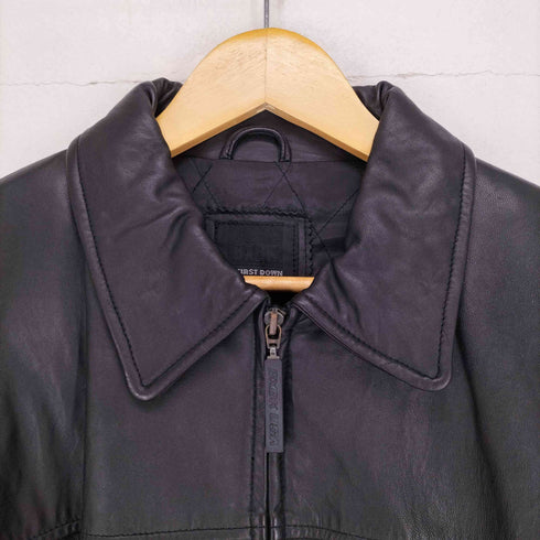 ファーストダウン FIRST DOWN BXBK by スイングトップ ラムレザージャケット メンズ L