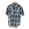 プレインズ PLAINS WESTERN WEAR ウエスタン半袖シャツ 襟芯 メンズ import:M