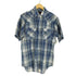 プレインズ PLAINS WESTERN WEAR ウエスタン半袖シャツ 襟芯 メンズ import:M