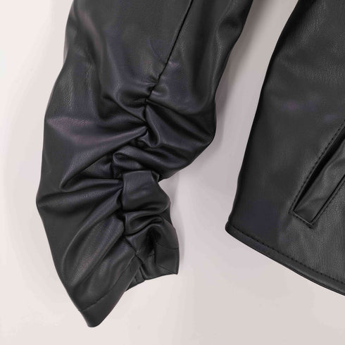 ザラ ZARA フェイクレザージャケット レディース import:M
