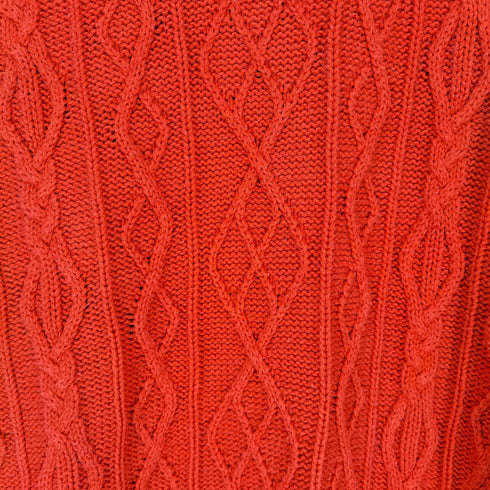 Wainscott ハイネック コットンケーブルニット メンズ import:L