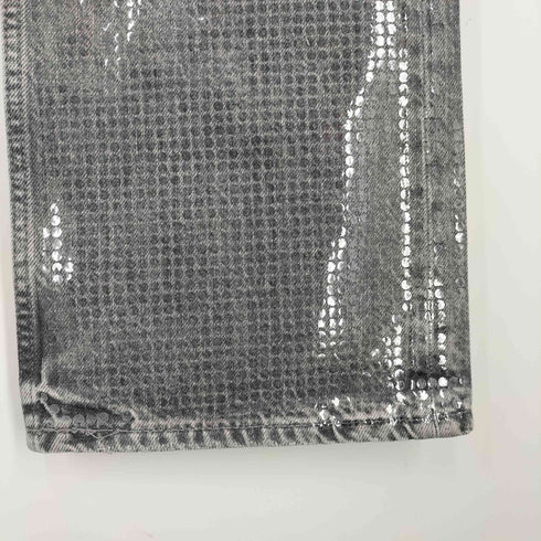 ザラ ZARA スパンコール フォイルディテール デニムパンツ レディース EUR:34