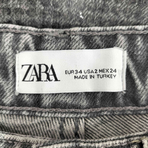 ザラ ZARA スパンコール フォイルディテール デニムパンツ レディース EUR:34