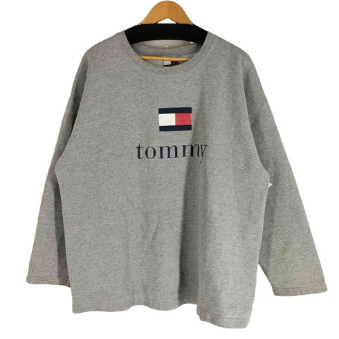 トミーヒルフィガー TOMMY HILFIGER 90-00s メキシコ製 フロントビッグロゴプリント スウェット メンズ import:XL