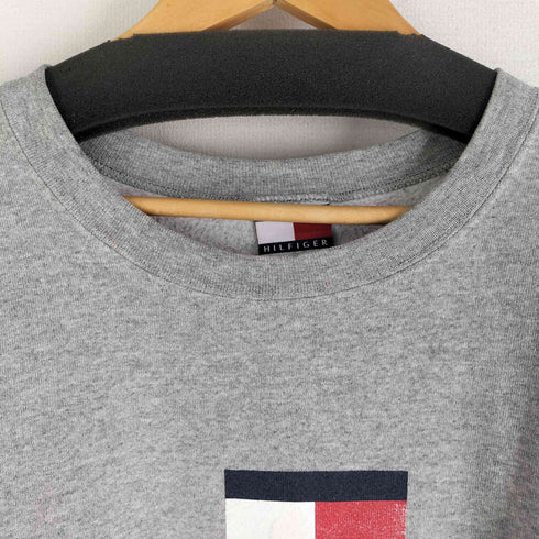 トミーヒルフィガー TOMMY HILFIGER 90-00s メキシコ製 フロントビッグロゴプリント スウェット メンズ import:XL